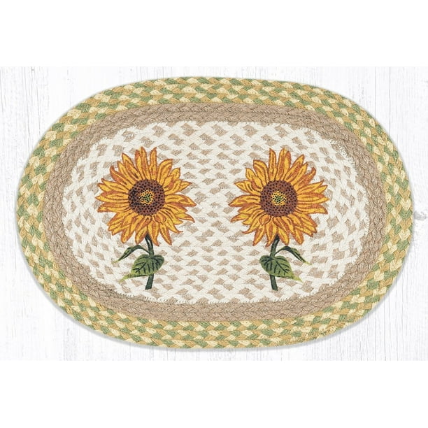 Earth Rugs Rug Yellow 4' Earth Rugs Rug Yellow 4'